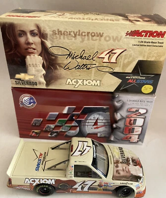 Chevy Silverado Truck Action 2004 ограниченный выпуск Michael Waltrip No47 Sheryl Crow 1:24 - Изображение 1 из 4