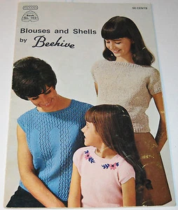 P:atons Book #103 Blouses and Shells Beehive Knitting & Crochet Pattern Booklet - Picture 1 of 6