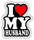 I Love My Husband 2.25" Winyl Hard Hat Kask Naklejka