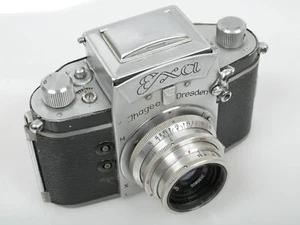 EXA 0 + Tessar 3,5/50 T (rot/red) 3,5/50 Verschluss läuft works 35mm SLR Camera - Bild 1 von 14