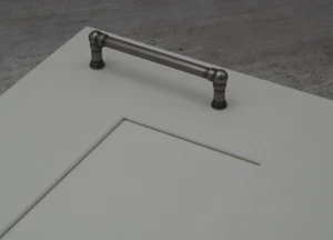 Modern Industrial Antique Pewter Kitchen Cupboard Handle 128mm Fixing Centres - Picture 1 of 5