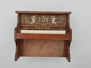 Caja de música para piano vintage Schoenhut, caja de música para piano vertical de madera vintage, por... - Imagen 1 de 10