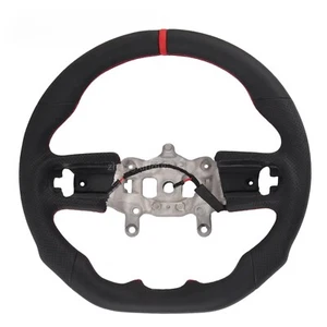 Full Leather Steering Wheel Fit For 18-24 Jeep Wrangler JL GLADIATOR With Heated - Foto 1 di 8