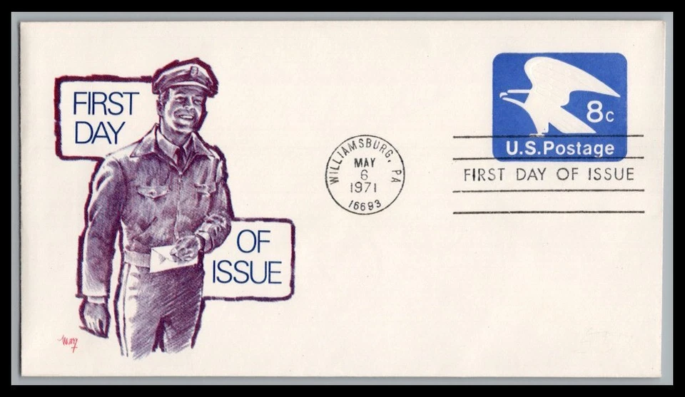 US FDC # U557 5c Eagle Marg   1971, 9p4006 - Image 1 of 1