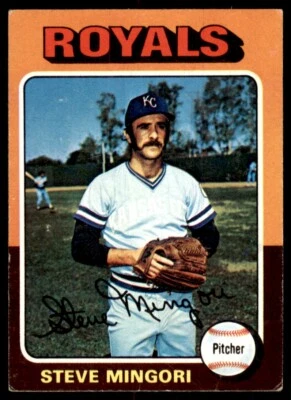 1975 TOPPS. STEVE MINGORI KANSAS CITY ROYALS #544 (T102) - Image 1 of 2