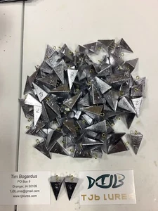 25 unidades 2 oz pirámide pesca hundidores envío gratuito propiedad de veteranos de alta calidad - Imagen 1 de 1