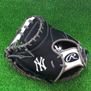Rawlings Baseball Glove Catchers mitt 33 LHT HYPER TECH MLB TEAM Yankees - Picture 1 of 4