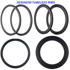 Full Carbon Rims 38 50 60 88mm x25 U Shape Tubeless  700C Carbon Road Rim