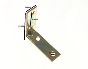 Winkelbohrer Winkel Reparatur Halterung Gelb Verzinkt Stahl 63mm (Packung 24) - Picture 1 of 1