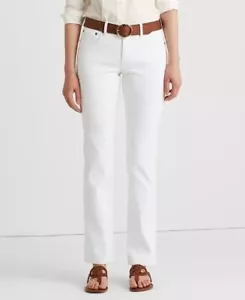 Pantaloni bianchi Lauren Ralph Lauren taglia 14 jeans premier a taglio dritto - Foto 1 di 23