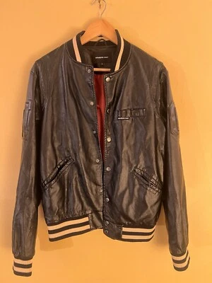 Men’s Vintage Members Only Bleeker Faux Leather Varsity Jacket Size Small - Image 1 of 4
