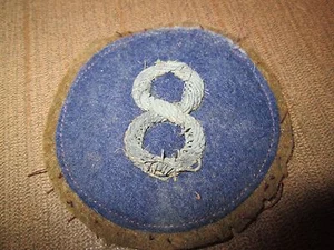WWI US Army VIII Ottavo Corpo Patch Lana AEF - Foto 1 di 1