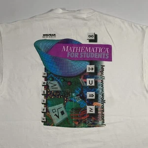 VTG Mathematica For Students Wolfram Technology Education T-Shirt XL X-Large - Imagen 1 de 10
