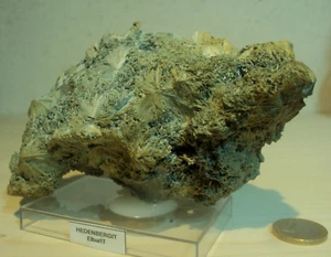 Bella pietra curativa Hedenbergit Elba Italia 447 g verde rara XXL - Foto 1 di 6