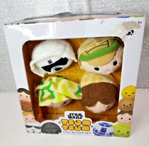 Star Wars Tsum Tsum Collector Luke Han Solo Leia & Scout Trooper *READ* (T24) - Picture 1 of 2