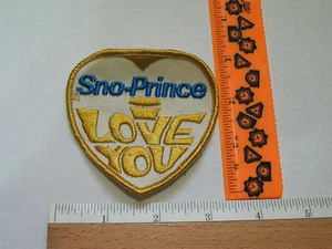 Sno Prince I Love You Snowmobile Patch - Picture 1 of 1