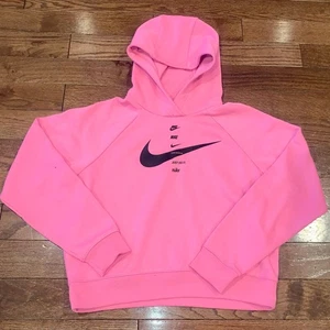 AUTHENTIC NIKE WOMEN SPORTSWEAR CHEST SWOOSH FLEECE HOODIE CU5676-607 DJ1123 - Picture 1 of 5