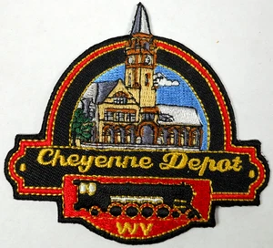 Parche de tren vintage Cheyenne Depot Museum West Virginia Union Pacific Railroad - Imagen 1 de 4