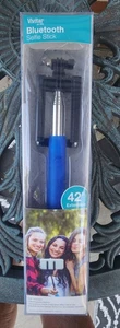 New Vivitar Selfie Stick Bluetooth 42”. Blue - Picture 1 of 5