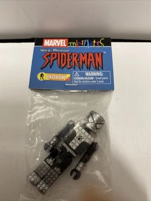 Minimates Marvel Web Armor Spider-Man Toys R Us Exclusivo 2007 2 pulgadas Foto 1 de 4