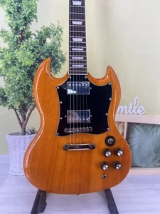 Guitarra eléctrica de madera maciza SG mástil de arce 2H pastillas 6 cuerdas - Imagen 1 de 21