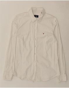 GANT Womens Shirt UK 16 Large White Cotton CZ11 - Picture 1 of 3