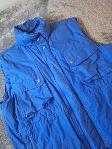 Vintage Eddie Bauer Gänsedaunen Utility gefütterte Weste Damen L royalblau Gorp Outdoor - Bild 1 von 9