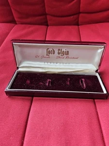 Vintage LORD ELGIN 21 Jewels Display Case Box ONLY - NO WATCH!! - Picture 1 of 3