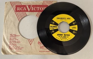 Johnny Mathis 45 RPM - Chances Are/The Twelfth Of Never -Columbia 4-40993  1957 - Imagen 1 de 4