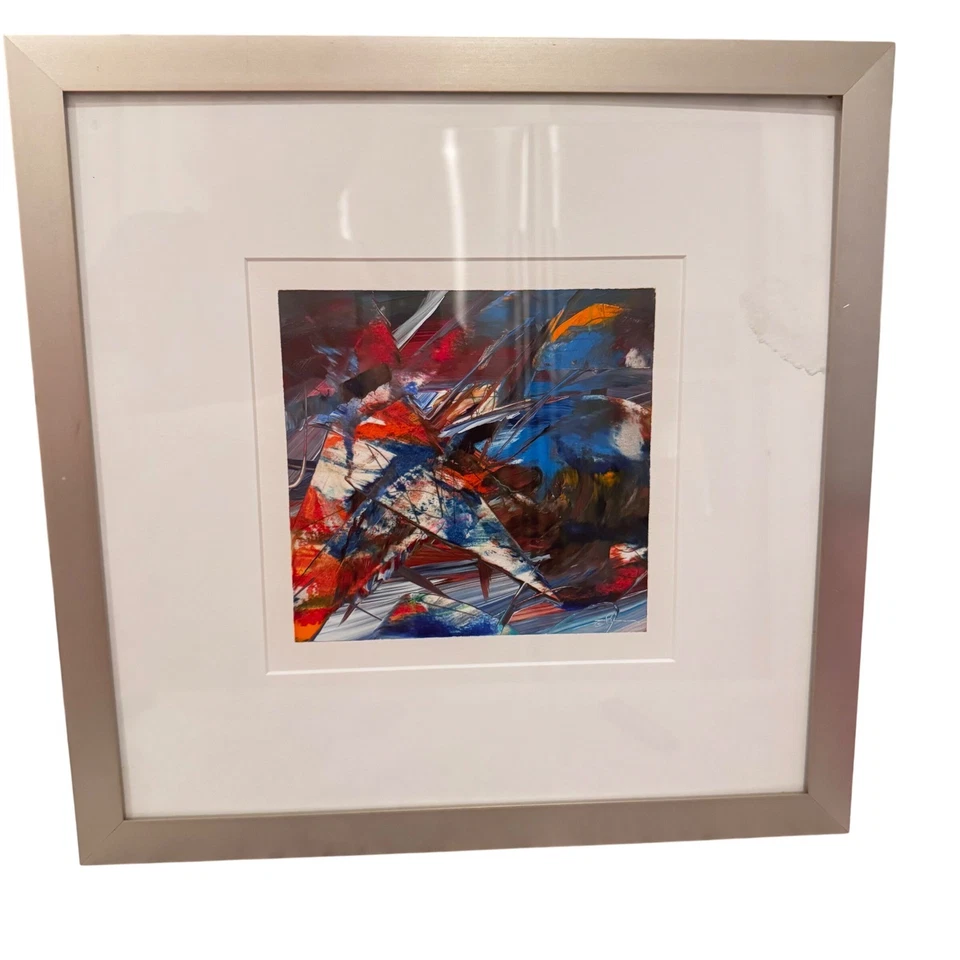 Joel Masewich Abstract Expressionism Art "Blue Sea" Original Painting Wall  Art - Image 1 of 4