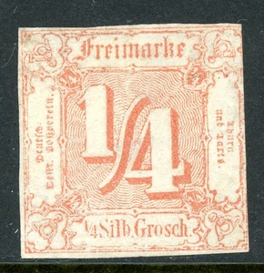 Germany States 1859 Thurn & Taxis Northern Dist ¼ sgr Red Scott #8 Mint O688 - Picture 1 of 6