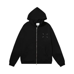 Maison Margiela MM6 Men's Zipper Hoodie Sweater Black Size S - Picture 1 of 3