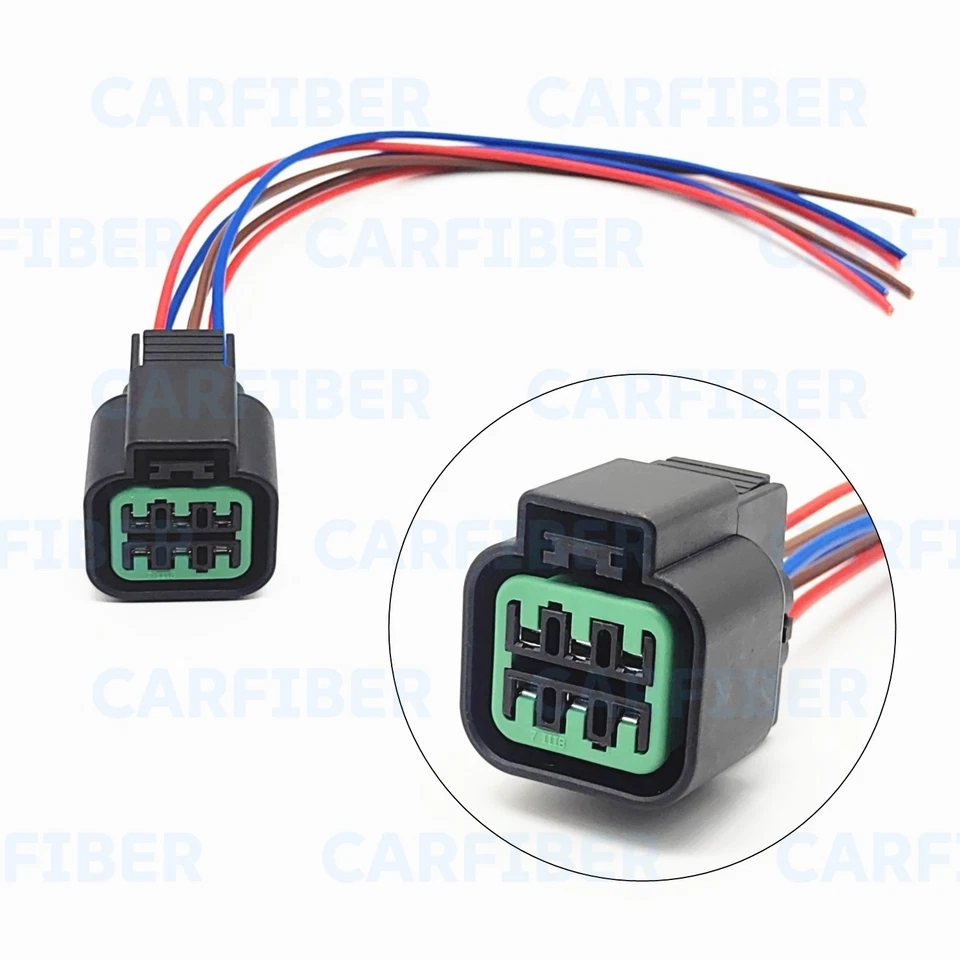 6-Way Headlight Pigtail Connector Harness Fits Hyundai Sonata 2006-2014 - Image 1 of 4