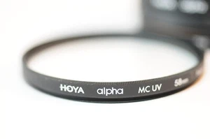 Hoya 58mm Alpha MC UV clear filter for Canon Nikon Sigma Sony Pentax Tamron lens - Picture 1 of 3