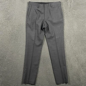 J Crew Pants Mens 30x32 Gray Ludlow Slim Fit Tollegno 1900 Stretch Wool Formal - Picture 1 of 14