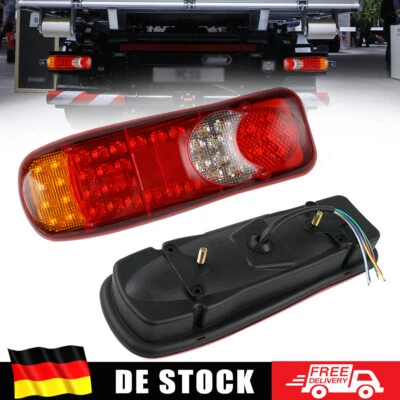 2x 46 LEDs Rückleuchten Set 12V Heckleuchte Rücklicht Anhänger LKW PKW Traktor - Bild 1 von 4