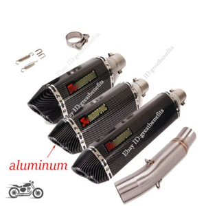 For Honda CB300R CB250R 2018-2025 Slip-On Exhaust Mid Pipe Aluminum Muffler Tips - Picture 1 of 12