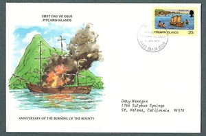Pitcairn Islands 1978 First Day Cover Bounty Day Anniversary - Bild 1 von 1