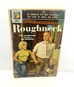 RARE Vintage Jim Thompson Roughneck Lion pb 201 pulp GGA March 1954 G-Vg - Picture 1 of 6