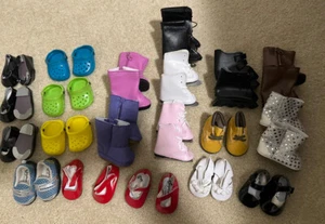 Süßes Set 20 Paar Sophia’s 18 Zoll Puppenschuhe Tap Roller Blades Crocs Schlittschuhe - Bild 1 von 1