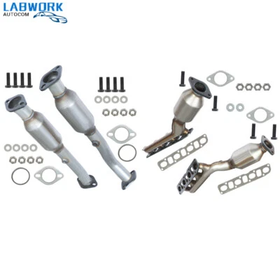 Manifold Catalytic Converters Front+Rear All 4 For 2004-2010 Infiniti QX56 5.6L - Image 1 of 4