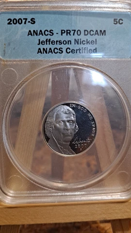 Anacs PR70 DCAM JEFFERSON NICKEL Cover