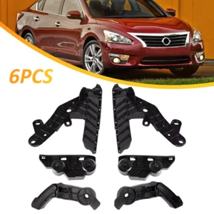 For 2013-2015 Nissan Altima 6Pcs Front Bumper Grill Support Bracket Retainer Set - Picture 1 of 13