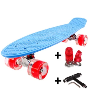Mini-Board FunTomia®LED Skateboard Cruiser Kinderboard board ABEC-9 Tasche 1876 - Bild 1 von 7