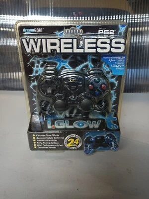 Dream Gear PS2 Controller Wireless Rumble Iglow Glow Effects Lightning  - Image 1 of 4
