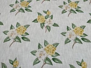Schumacher Fabric 'CASABLANCA - PALE YELLOW' 3.7 METRES INDOOR/OUTDOOR FABRIC - Picture 1 of 10