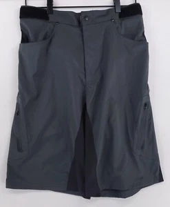 Zoic Cycling Ether Shorts Gray Cargo Elastic Adjustable Waist Mens L - Picture 1 of 5