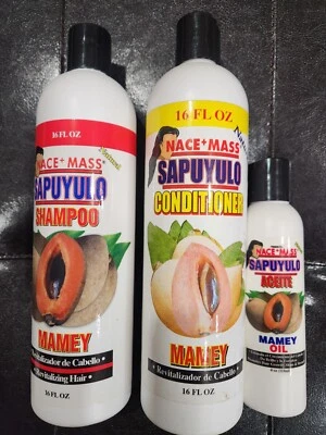 SHAMPOO & CONDITIONER & OIL NACE MASS SAPUYULO MAMEY 16 FL OZ REVITALIZING HAIR