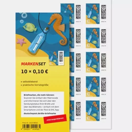 10 Stück *** Briefmarken 0,10€ - Ergänzungsmarken 10 Cent *** selbstklebend - Bild 1 von 1