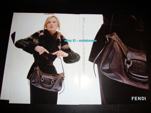 rivista vintage FENDI 6 pagine STAMPA ANNUNCIO autunno 2005 CAROLYN MURPHY karl lagerfeld